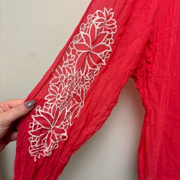 Anthropologie Leifnotes Vaoltta Semi Sheer Blouse - Picture 12 of 12